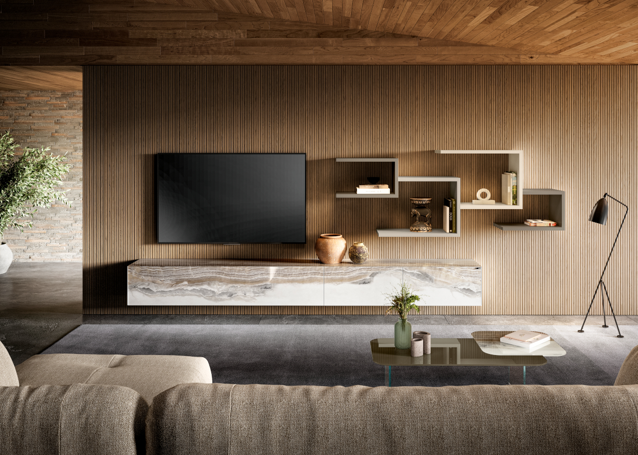 Muebles suspendidos diseño italiano